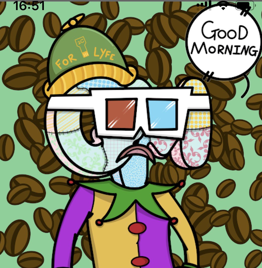noelbmar's tweet photo. #gm, @gmernft @collectorsclub7 this is an accurate picture of me right now. #gm #nft world! https://t.co/rkZTEh4sK4