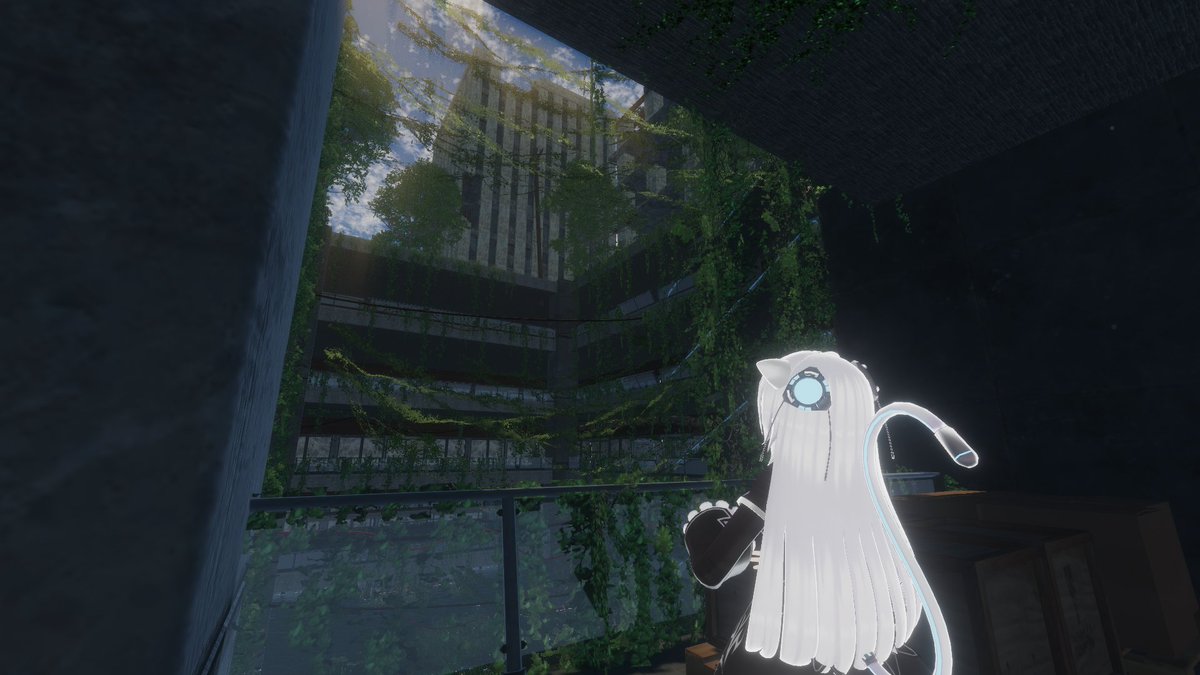 Masscat_Hisui's tweet photo. ワールド名「Breathing」
色のない非現実空間の先には現実的な廃墟が広がっていました。
私は一体どこから来てここにた辿り着いたのだろうか。
そんなことを想起さ��る素敵なワールドでした。
#VRChat_world紹介 https://t.co/EMc197HICv