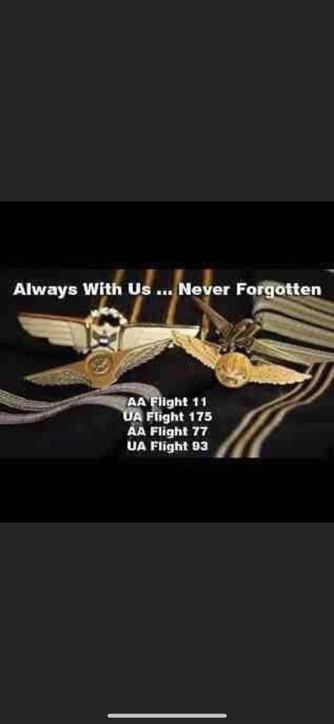 Hinerman55's tweet photo. God Bless and especially my fellow sky family‼️✈️❤️🙏 We will always remember, continued safe travels to all!! https://t.co/K28oMVmngK