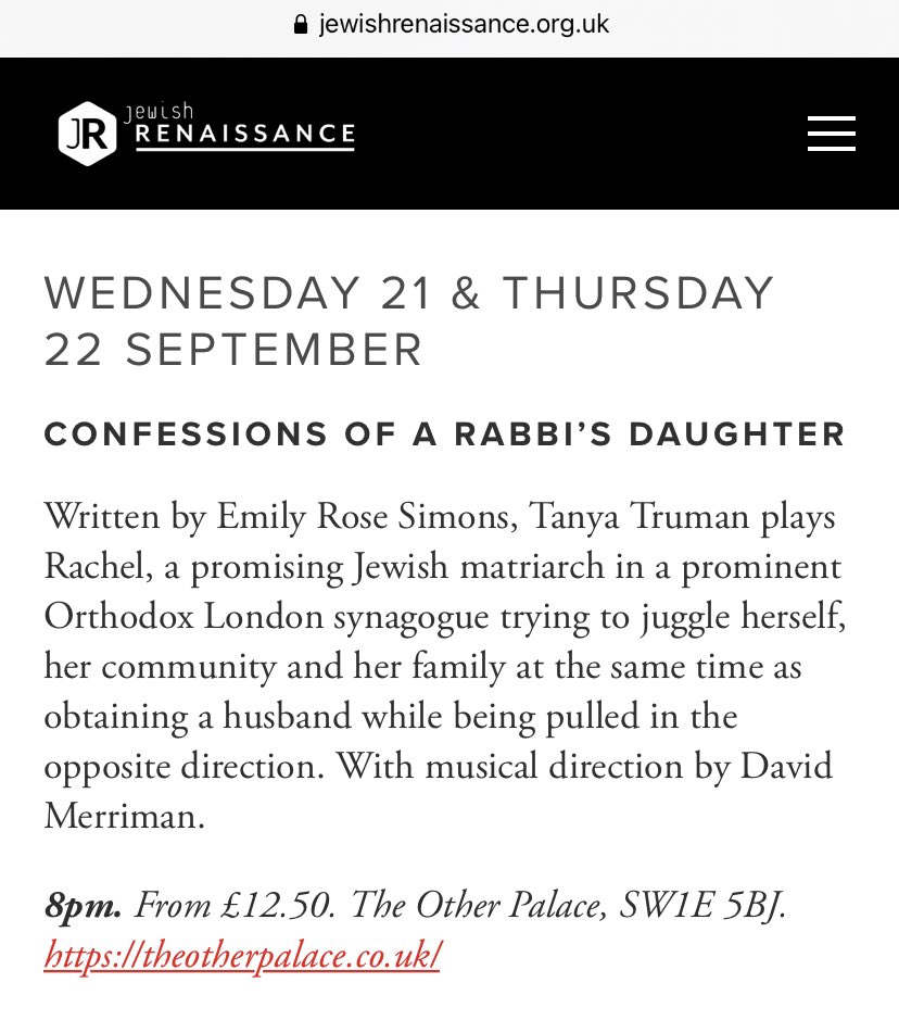 ConfessionsLDN (@confessionslndn) on Twitter photo Thank you so much <a href="/JewishRen/">Jewish Renaissance</a> for the shout out!
Rehearsals start this coming week - very exciting ππ»
theotherpalace.co.uk/confessions-ofβ¦
<a href="/TheOtherPalace/">The Other Palace</a>
<a href="/TanTruman/">neeel</a>
<a href="/GraceTaylor_MT/">Grace Taylor</a>
@EnglishRoseNY
<a href="/dsmerriman/">David Merriman</a>
<a href="/Angie_Law132/">Angie Lawrence π</a> Thank you so much <a href="/JewishRen/">Jewish Renaissance</a> for the shout out!
Rehearsals start this coming week - very exciting ππ»
theotherpalace.co.uk/confessions-ofβ¦
<a href="/TheOtherPalace/">The Other Palace</a>
<a href="/TanTruman/">neeel</a>
<a href="/GraceTaylor_MT/">Grace Taylor</a>
@EnglishRoseNY
<a href="/dsmerriman/">David Merriman</a>
<a href="/Angie_Law132/">Angie Lawrence π</a>
