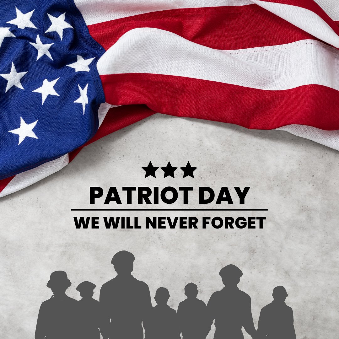 In honor of Patriot Day, we encourage you to hold a moment of remembrance today for all the Americans that lost their lives on 9/11.

We are thankful for the many first responders that wore courage on their sleeve and gave all for their fellow man.