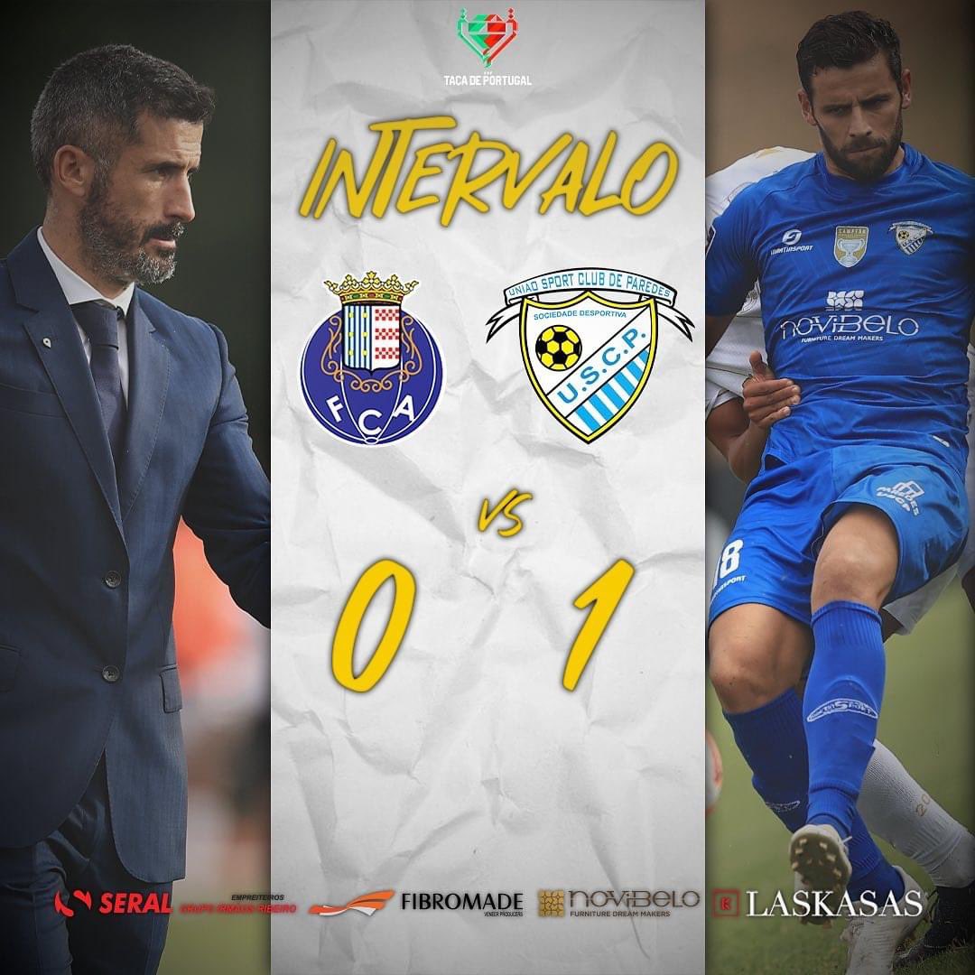 uscparedess's tweet photo. Intervalo!
1ª Eliminatória da Taça de Portugal 

FC Alpendurada 0️⃣ vs 1️⃣ USC Paredes

#PorTiUnião
#aforçadeumacidade
#uniãodepaixão https://t.co/EaCsBdEXhq