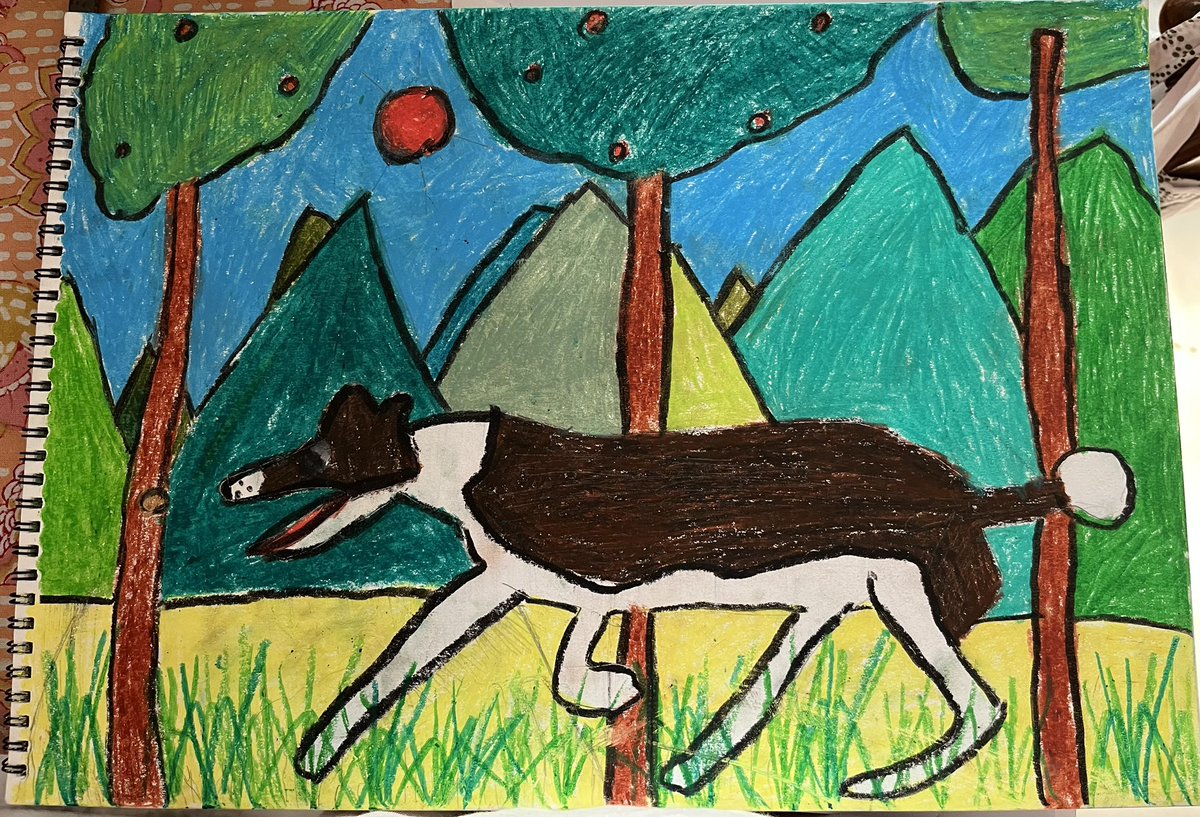 LuckysLife3's tweet photo. Frens, meโs ๐ถhuman made drawing โ๏ธ ๐with a dog ๐ breed on it. Can you guess what breed it is? ๐ฆด๐พ #dog #dogpoll #dogsoftwitter #dachshundlivers #dachshund #dachshundlovers @culturechauraha https://t.co/Yl0rvL5xdy