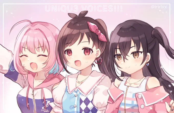 #ユニ募…UNIQU3 VOICES!!!…曲名を縮めるとゆにぼになるのほんとに尊いイベントが楽しみすぎる 