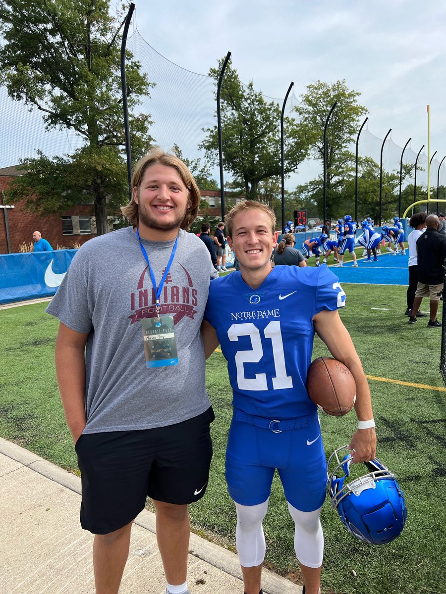 Thank you to the coaches and players for being so welcoming. I enjoyed my game day visit at NDC! @NDC_CoachMack <a href="/little_shirk/">Cameron Shirkey</a>
