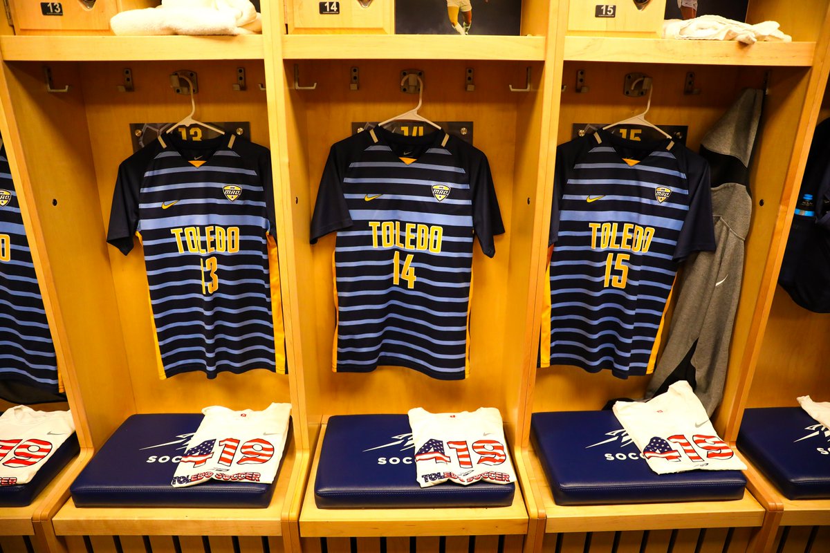 ToledoSoccer's tweet photo. Today, we proudly wear a special warmup shirt to honor those men &amp; women who lost their lives 21 years ago. #NeverForget911 https://t.co/2H1PjapTtj