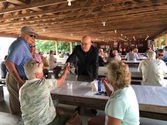 Team_McGovern's tweet photo. Massachusetts Democrats should be proud of our slate of candidates on the ballot this November.

Thank you @AnneGobi for having me at your annual BBQ with some of those incredible candidates. https://t.co/0uqyS7lCxO