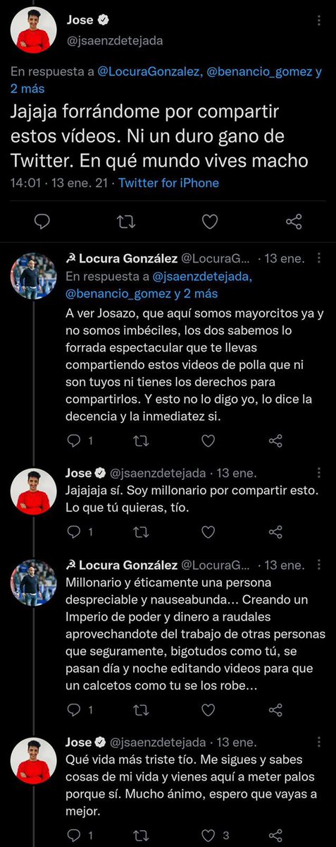 Jxxn_KD's tweet photo. bronca entre @padrura y @jsaenzdetejada https://t.co/yg2mg3uG4s