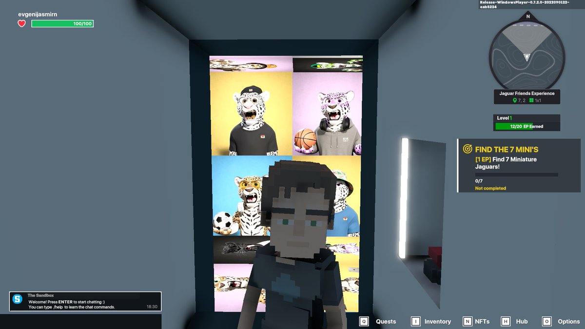 I just finished my quest on <a href="/jagfriends_nft/">Jaguar Friends</a> experience on the #sandboxalphaS3 for a chance to win a Season 3 Alpha Pass! Here I am in Legendaries Room, check out my screenshot!

#jaguarfriends