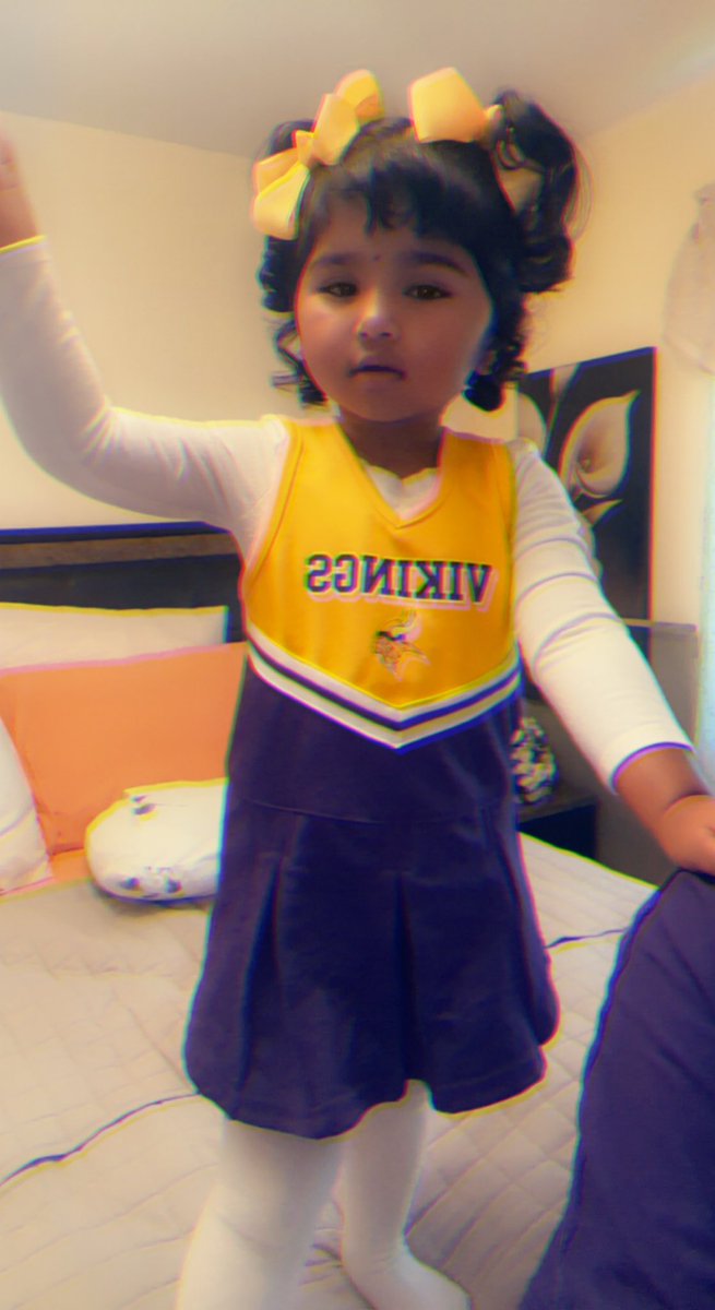 PrincessSmurfyy's tweet photo. @Vikings have a new cheerleader this year 💜 https://t.co/ptRJxNiCpl