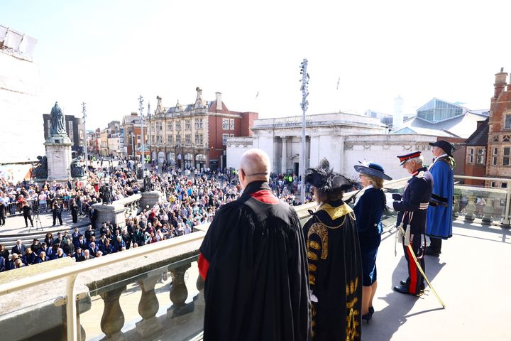 The Proclamation of the new Sovereign, King Charles III, took place at Hull City Hall today.