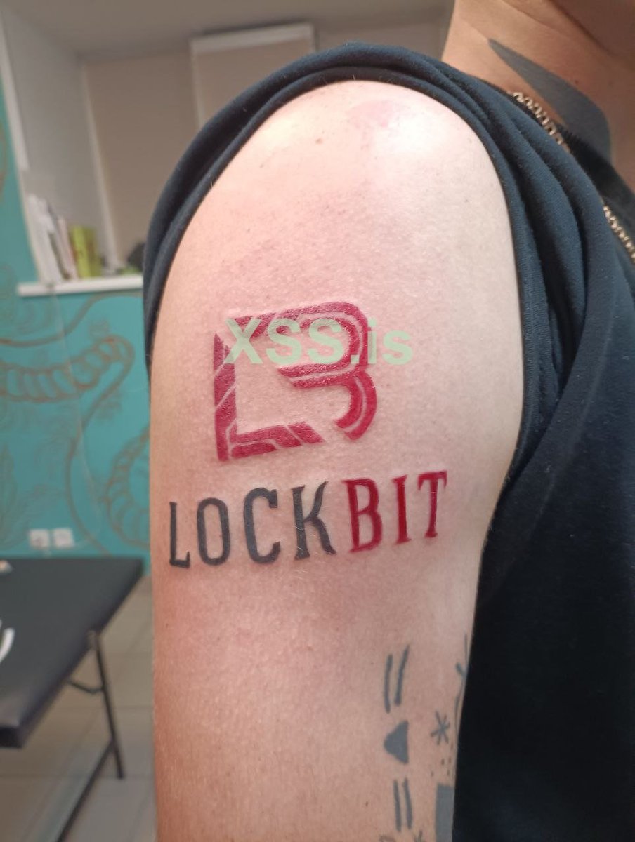 vxunderground's tweet image. In total 10 people have tattooed the Lockbit ransomware group logo onto their body in exchange for $1,000.

Updates via @3xp0rtblog