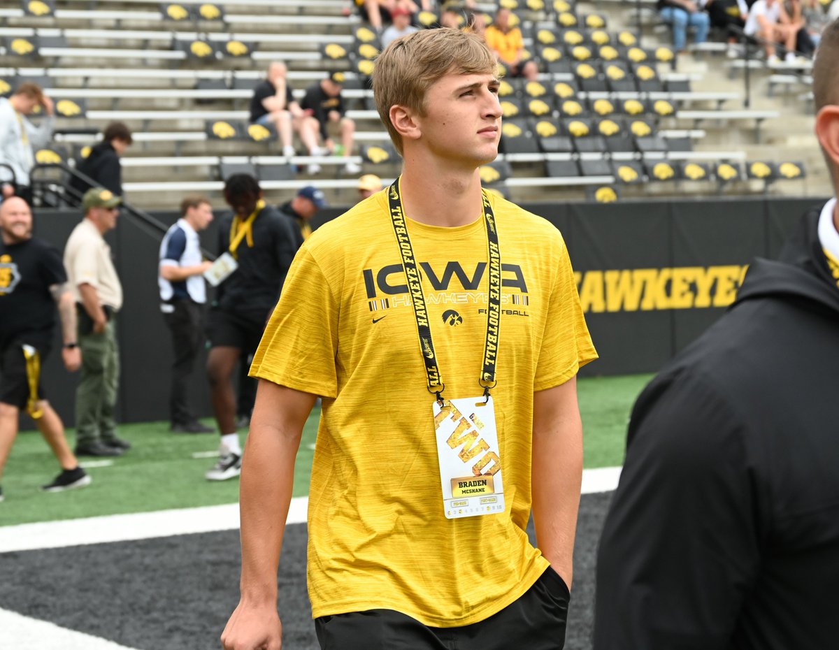 Braden McShane at Kinnick Stadium on Saturday bit.ly/3BxhZH6 <a href="/McshaneBraden/">Braden McShane</a>