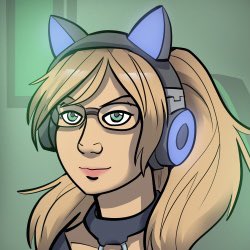 GamingMadcat's tweet photo. My friends drew this amazing avatar of me to use for MadCatGaming! #streamer #videogames #girlgamer https://t.co/WSONRT4AZf