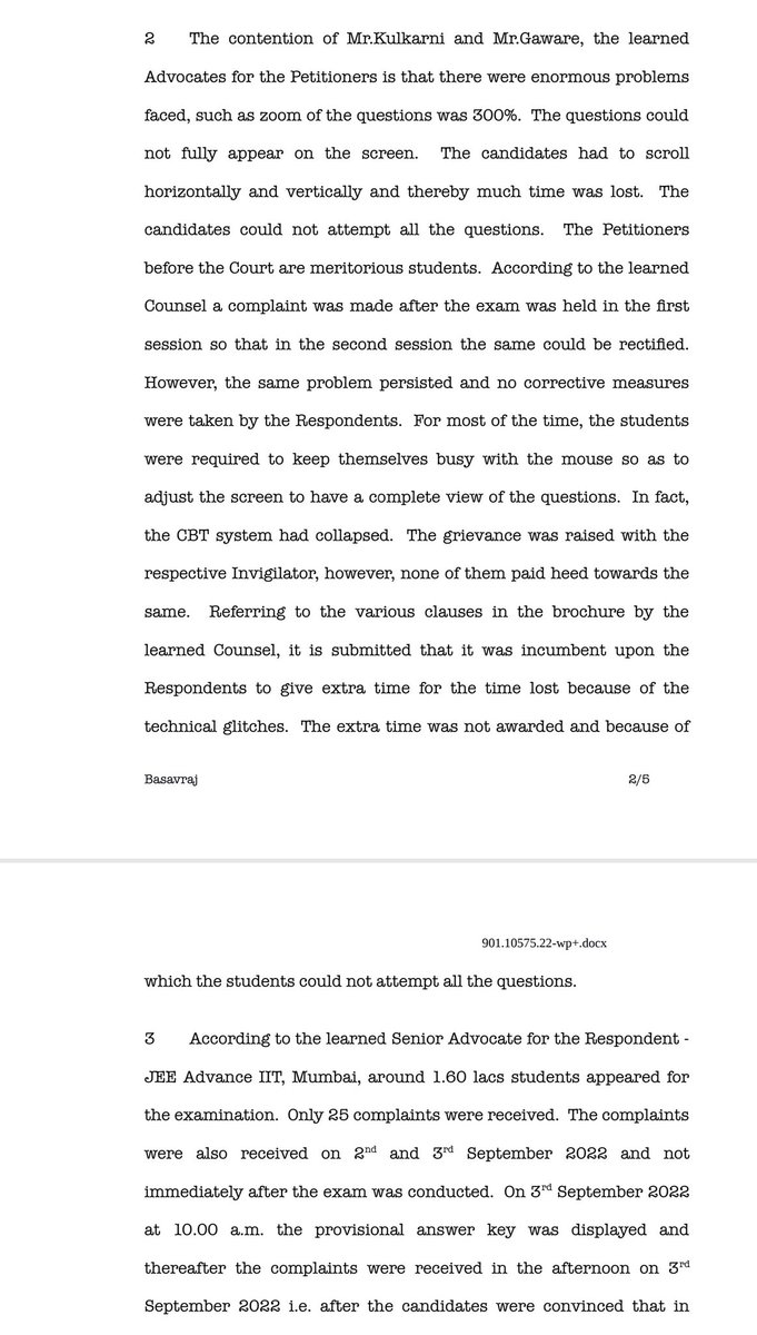 anubha1812's tweet image. Bombay High court directed JEE Advanced examination conducting body to decide on complaints made by students regarding glitches during online exam

#JEEAdvanced2022