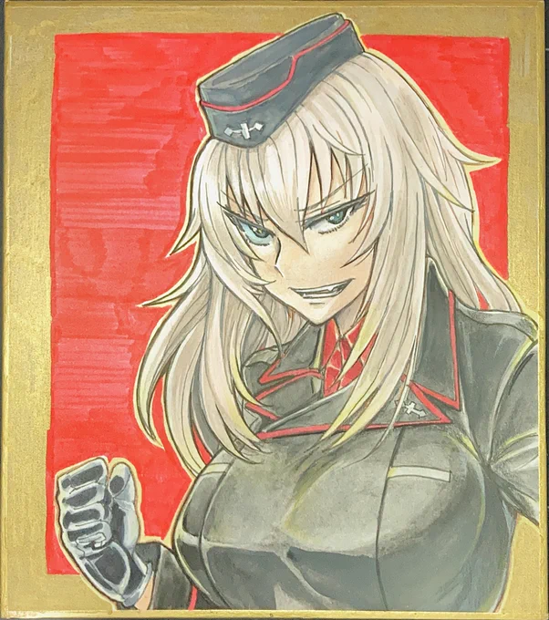 ちょっとおっp修正(^^) 補正なしだと結構黒エリカなんです。