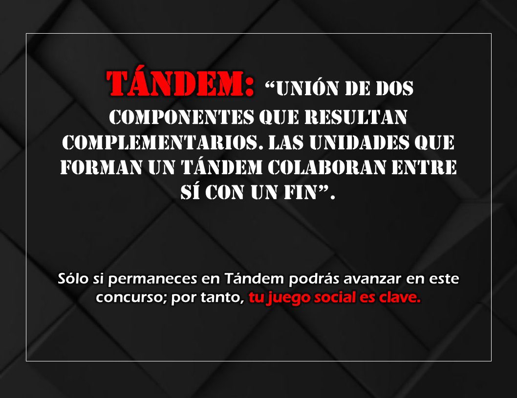 ElTandemVirtual's tweet photo. 📃 MECÁNICA 📃

Aquí puedes leer todo lo que necesitas saber sobre El Tándem 3.  

➡️ Casting en tweet fijado. https://t.co/yKoL6dTqOm