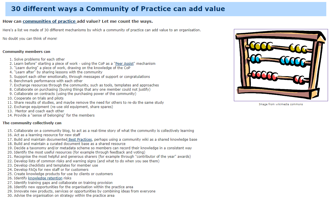 HelenBevan's tweet photo. A well organised &amp; well-led community of practice or learning community can make a massive difference in an organisation/system achieving its improvement goals. A key factor is that they're done "by" &amp; "with" people, not "for" or "to" them: https://t.co/Uf9zhRtz8F By: @nickknoco https://t.co/2cUu3Dy9Eg
