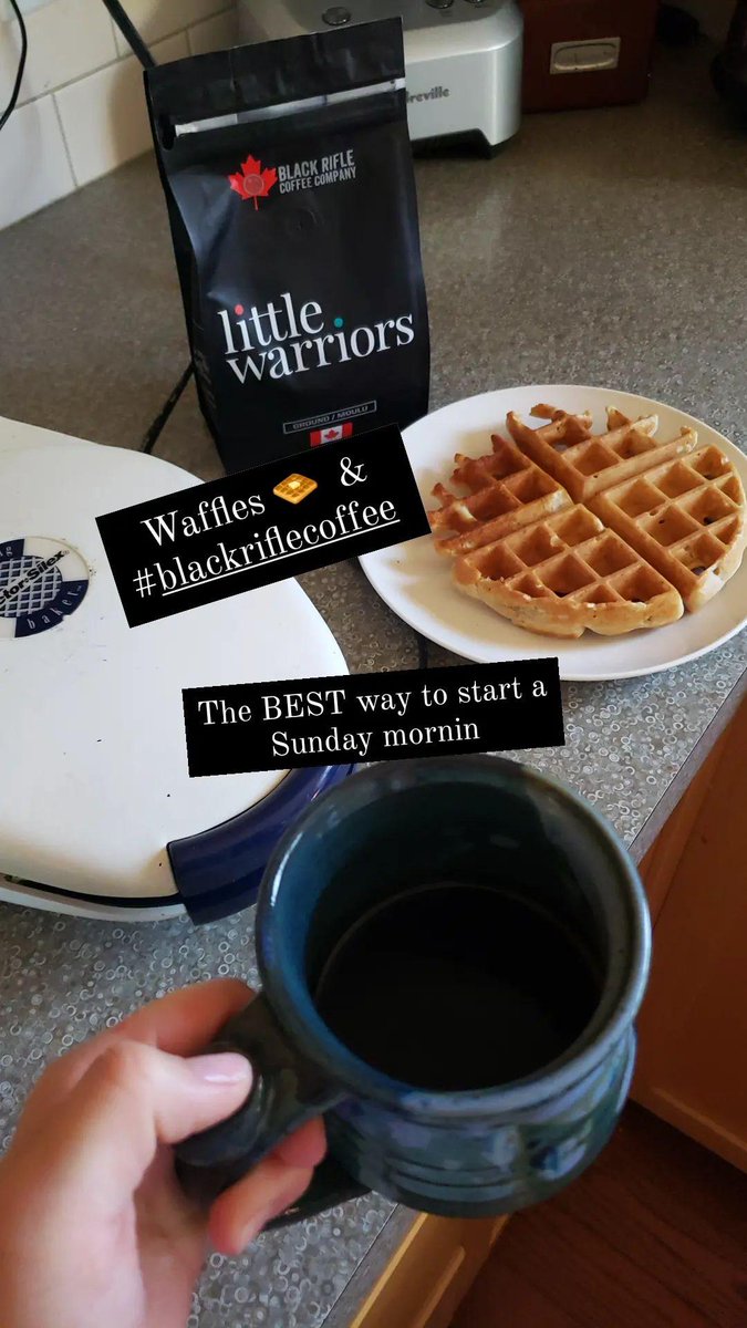 honeabeaboat's tweet photo. Happy Sunday Morning 🌄 
Hope your cup of coffee is as kick ass as mine #blackriflecoffee #ranchgatebutchershop #waffleswhynot https://t.co/XNP1g8MfBa