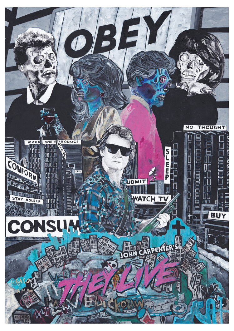 MatthewAMullins's tweet photo. Alternative poster for John Carpenter's They Live (1988)
Aka: They Live, Invasion Los Angeles
By Dom Bittner @kingofhorrorart https://t.co/ORjriQoutn https://t.co/BDGZOhUBwI
#TheyLive #AlternativePoster #JohnCarpentersTheyLive #DomBittner https://t.co/jJtDiNYEd4