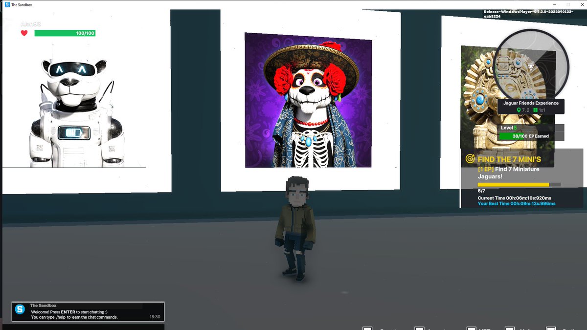 MiswarAlan's tweet photo. I just finished my quest on @jagfriends_nft experience on the #sandboxalphaS3 for a chance to win a Season 3 Alpha Pass! Here I am in Legendaries Room, check out my screenshot!

#jaguarfriends https://t.co/PFU2AqvjlX