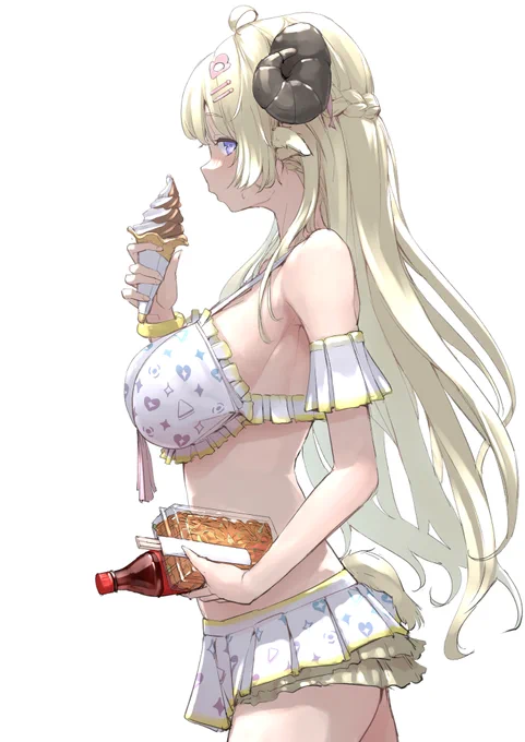 トリミングしてたけど、わためぇは実は太ももまでありました・・こっそりと置いておきます欲しい方はどうぞ・・Actually, the illustration was drawn up to the thighs.... If you want it, please take it home.... 