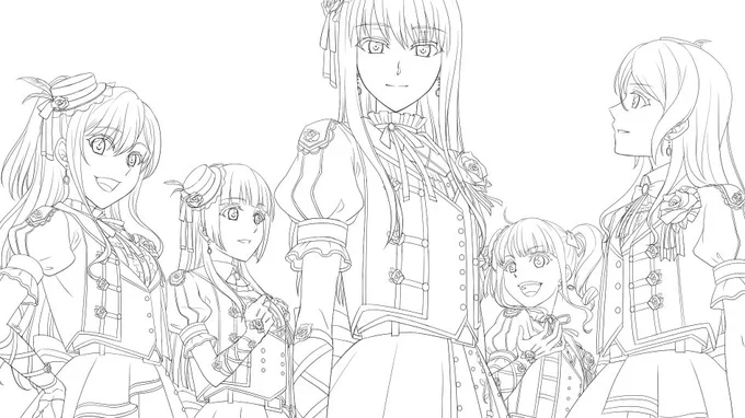 シュプ衣装まじで今後しばらく描かないからな!!…ハァハァ……(好きの反動 