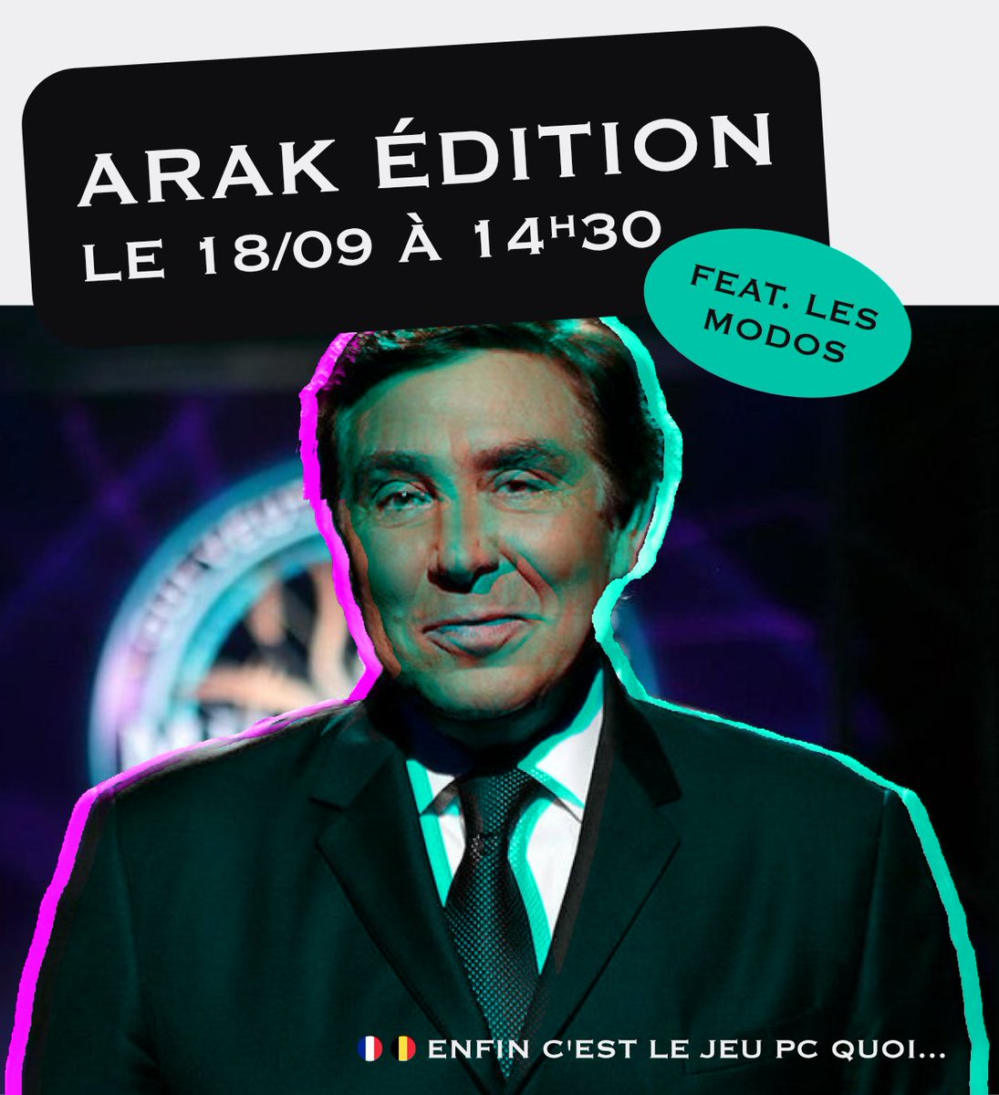 Araknoce's tweet photo. Dimanche prochain, on se fait une après-midi culture avec vous bien sûr.
Je serais en présence de mes modos on essayera d'atteindre le million ! Si on réussi, j'offre un sub parmi les viewers. (1/4) https://t.co/s2Hivs5nCW