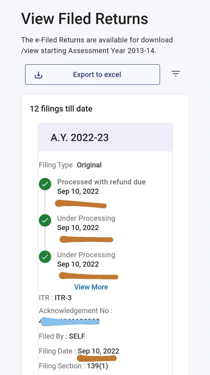 CA_HarshilSHETH's tweet photo. ITR for Audited RETURN is Processed in 1 minute

I CAN'T believe this!!

@IncomeTaxIndia

Return was filed at 4.27 PM on 10th Sept 
ITR processed at   4.28 PM  on 10th Sept 

This is incredible!!

Check screenshot https://t.co/TJXGkS7swD