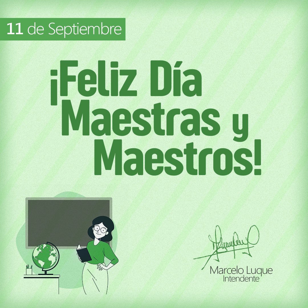 Feliz día a todos los que con dedicación y mucho esfuerzo enseñan y construyen un mundo mejor dentro y fuera de las aulas 👩‍🏫. 
¡Felicidades maestras y maestros Roquenses 🥰! ¡A disfrutar su día 🤗!