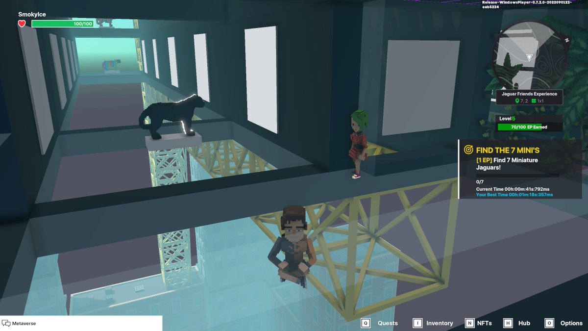 smokyiceee's tweet photo. I just finished my quest on @jagfriends_nft experience on the #sandboxalphaS3 for a chance to win a Season 3 Alpha Pass! Here I am in Legendaries Room, check out my screenshot!

#jaguarfriends https://t.co/3IcQJRO2Ql