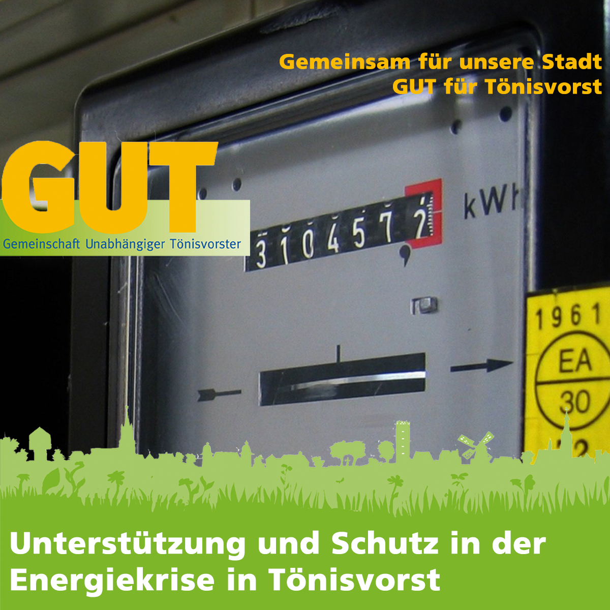 GUTfuerTV's tweet photo. Wie unterstützt und schützt Tönisvorst seine Bürgerinnen und Bürger in der Energiekrise? 
Das wollen wir von Rat und Ausschüssen erfahren. Gibt es einen #Härtefallfonds für #Strom und #Gas in #Tönisvorst?

https://t.co/k0zmbsgVwg https://t.co/F0d1Ssf7iO