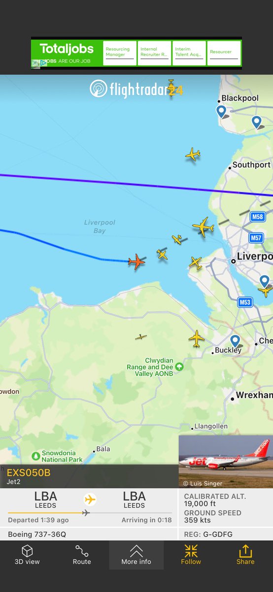 takethemike's tweet image. Flight from Leeds to Leeds
fr24.com/EXS050B/2d6c3d… 

What’s this all about? #flightradar #tracking