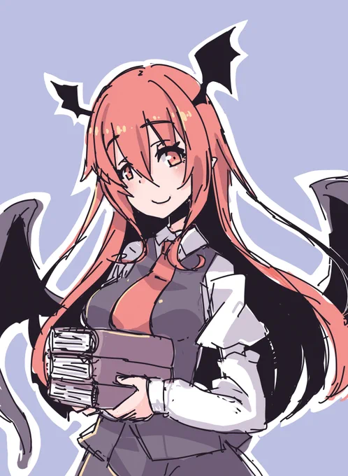 椛ちゃん以外の東方キャラを描いてみよう小悪魔 