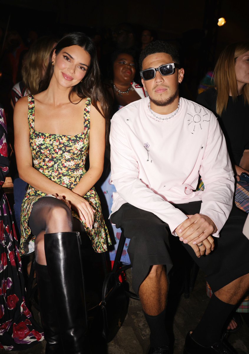 GQSports's tweet photo. Devin Booker and Kendall Jenner front row at Marni ❤️ https://t.co/KsBZg0cQGp