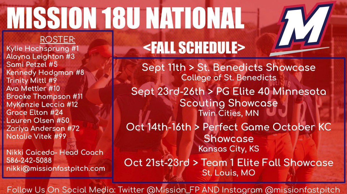 ZariyaAnderson's tweet photo. So excited to start the fall season! Check out my teams schedule below.@DartmouthSball @HailStateSB @CornellSoftball @Mission__FP @GW_Softball @DukeSOFTBALL @HowardSoftball @BrownU_Softball @ASUSoftball https://t.co/E1kW25MYO7
