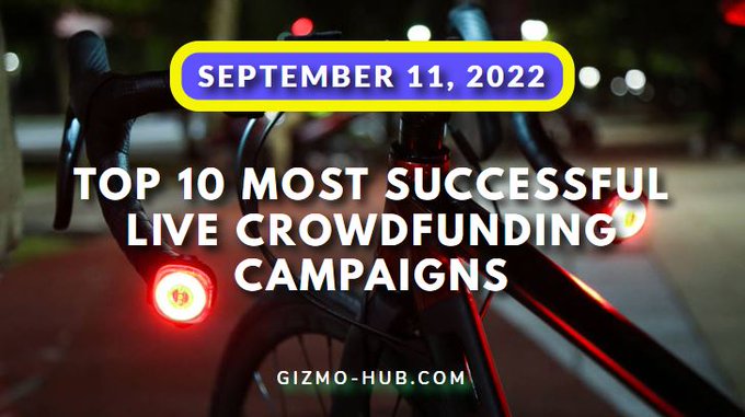 top 10 most successful live crowdfunding campaigns sept 2022