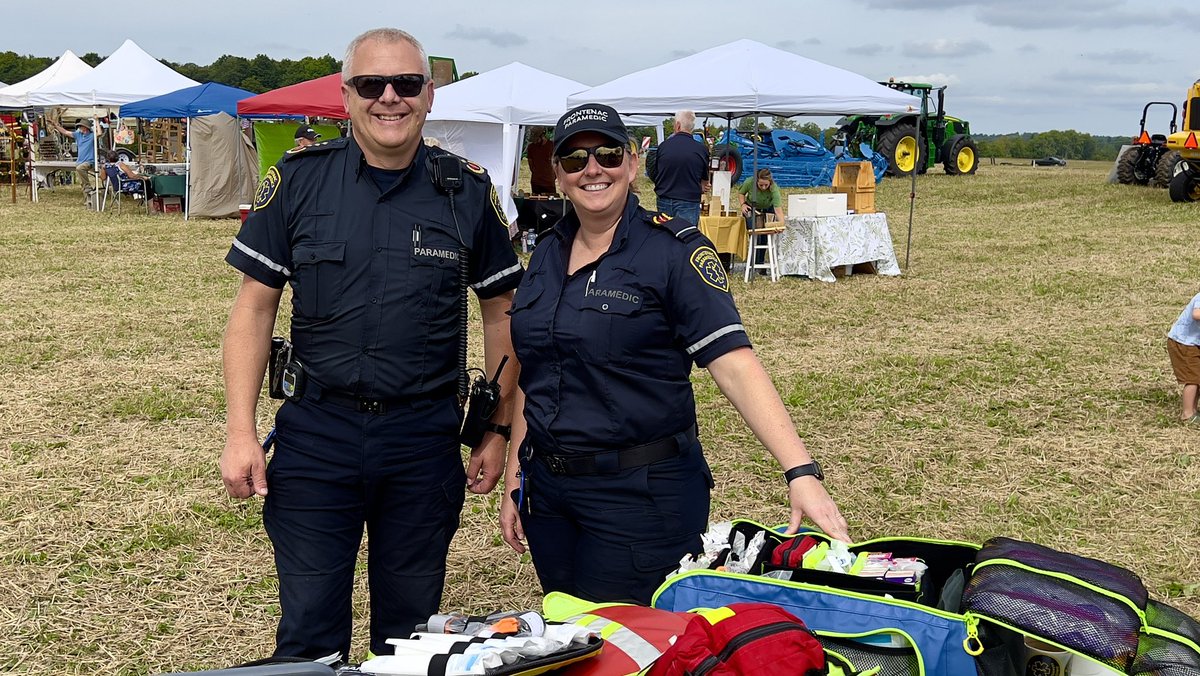 FPSParamedics's tweet photo. We’re at the Frontenac County Plowing Match today. Come say hello :-) #Infrontenac #openfarms https://t.co/gmU8h5zKxV