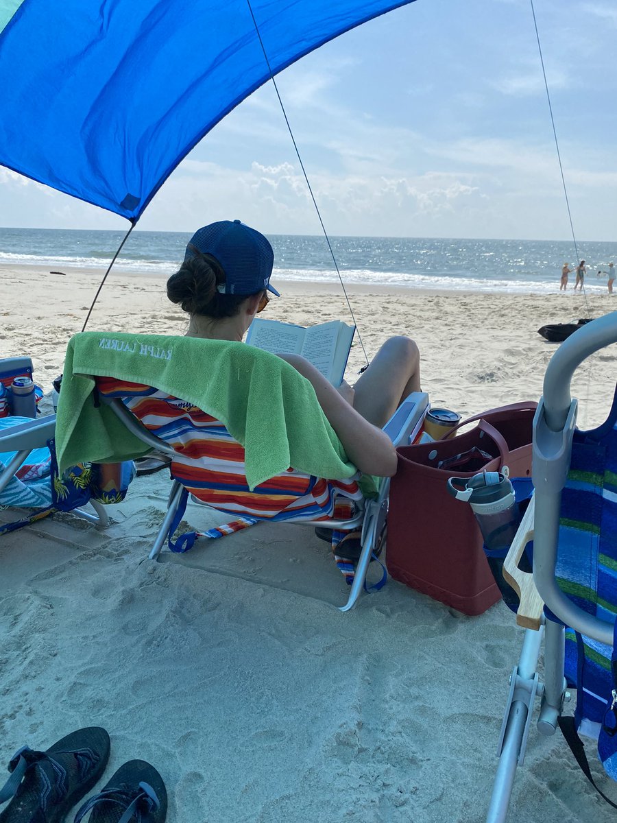 We are celebrating a dear friend at the beach. One friend was so captivated by her book she was visibly annoyed when she was interrupted. I hope to foster this kind of love for reading for my Ss. #TCRWP #literacylove #readerscommunity #readingteacher