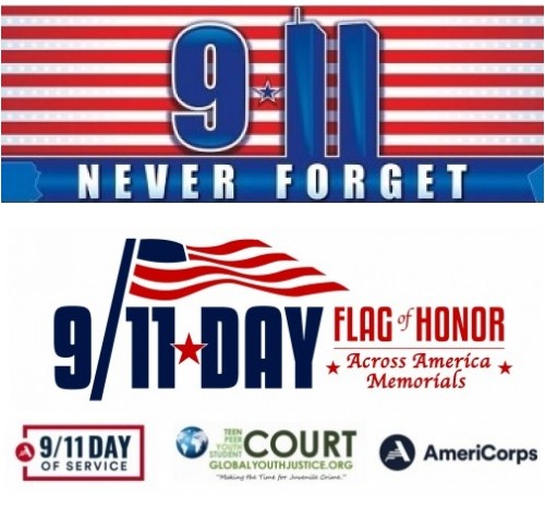 Global Youth Justice's and @AmeriCorps 2nd Annual #911FlagofHonor Across America Memorials @911FlagofHonor on #September11th.

75 Memorials, 15 2Day Community Service Learning Sites etc.

#911Day #911Memorial #Flight93 #September11 #neverforget #911FlagofHonor #globalyouthjustice