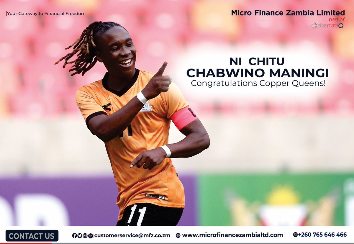 MfZltd's tweet photo. Congratulations to the Copper Queens
for lifting the COSAFA women's soccer trophy.

Chintu chabwino maningi👌
#yourgatewaytofinancialfreedom https://t.co/q5N5qGYCCy