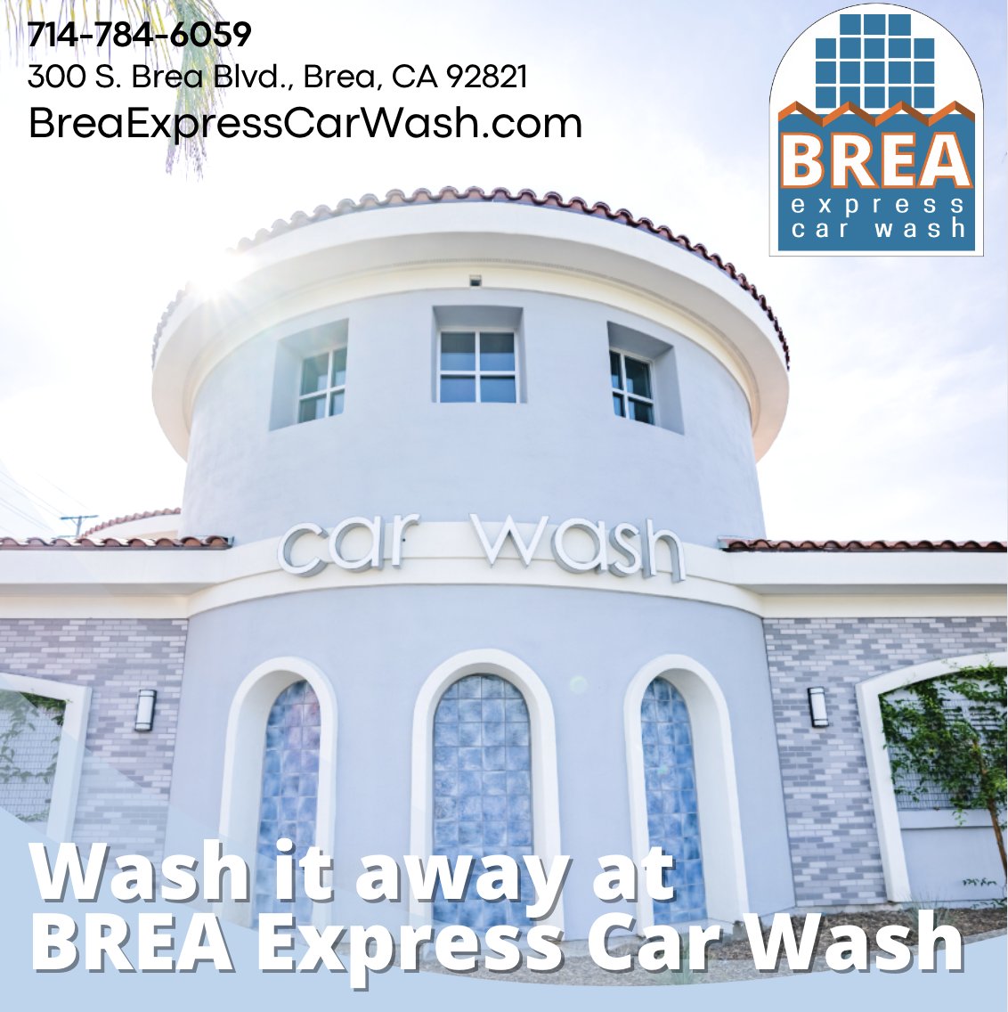 BreaExpress's tweet photo. Brea Express is your one stop shop for all your express car wash needs.
🤩FREE Self Vacuums
📍300 S Brea Blvd, Brea, CA
💻💻https://t.co/JwcCETQHR0
📞714-784-6059
#breacarwash #breaexpress #carwash #expresscarwash #carwashservice #brea #freevacuumwithwash #gounlimited https://t.co/9kxwOFQJxO