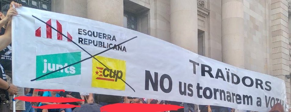 Els #CDR ho tenim clar: Erc, Junts i Cup sou uns traïdors. Us passarem per sobre i assolirem la #Independència #11S2022