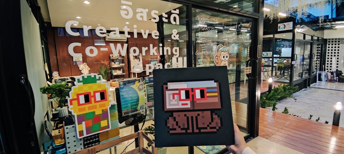 Space_Monkey (@eddie_paradorn) on Twitter photo Work hard in the virtual world to make a creative space in real world 😊🌿
อิสระดี #NFT Creative & #coworkingspace
A space for anyone interested in #NFTs #CC0 #DAOs #cryptoart #coding <a href="/nounsdao/">Nouns.eth</a> <a href="/sharkdao/">SharkDAO ⌐◨-◨</a> <a href="/thenoadz/">Noadz ⌐◨-◨</a>
📌 locate in #ChiangRai the Northernmost Point of #Thailand 🇹🇭 Work hard in the virtual world to make a creative space in real world 😊🌿
อิสระดี #NFT Creative & #coworkingspace
A space for anyone interested in #NFTs #CC0 #DAOs #cryptoart #coding <a href="/nounsdao/">Nouns.eth</a> <a href="/sharkdao/">SharkDAO ⌐◨-◨</a> <a href="/thenoadz/">Noadz ⌐◨-◨</a>
📌 locate in #ChiangRai the Northernmost Point of #Thailand 🇹🇭