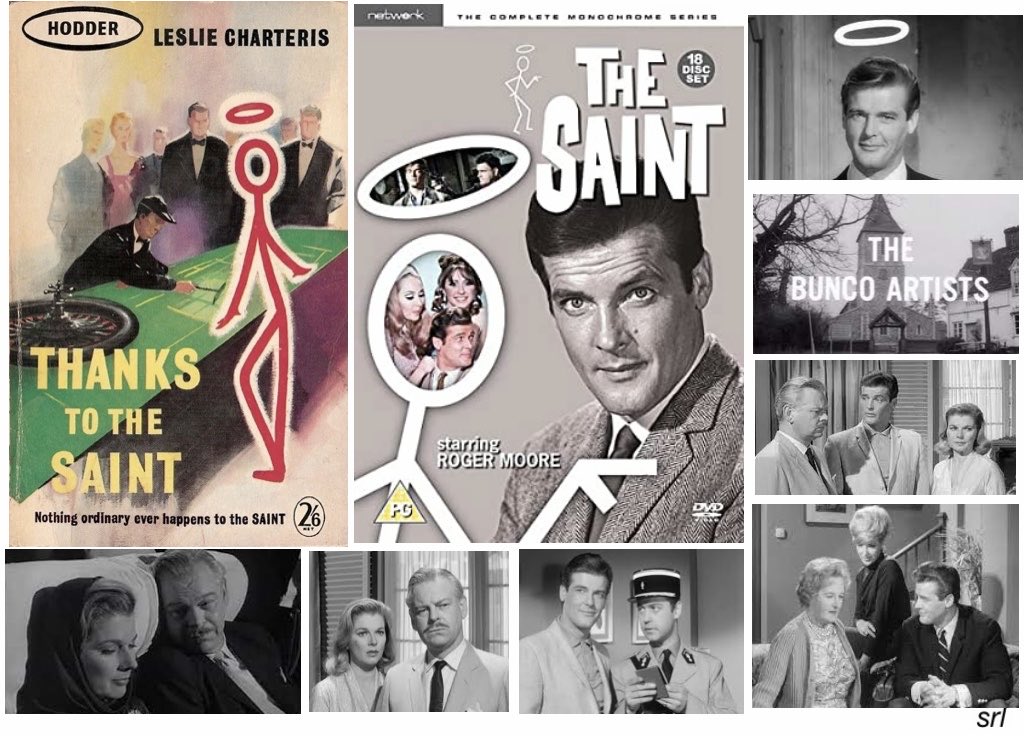 SaveRedlandLibr's tweet photo. 6pm TODAY on @TalkingPicsTV
From 1963, s2 Ep 14 of #TheSaint “The Bunco Artists” directed by #PeterYates & written by #LewisDavidson
Based on a #LeslieCharteris 1956 shortstory📖 from 📖”Thanks To The Saint”
🌟#RogerMoore #MaryMerrall #PeterDyneley #JustineLord #JohnStanding https://t.co/y6YlIbt7F8