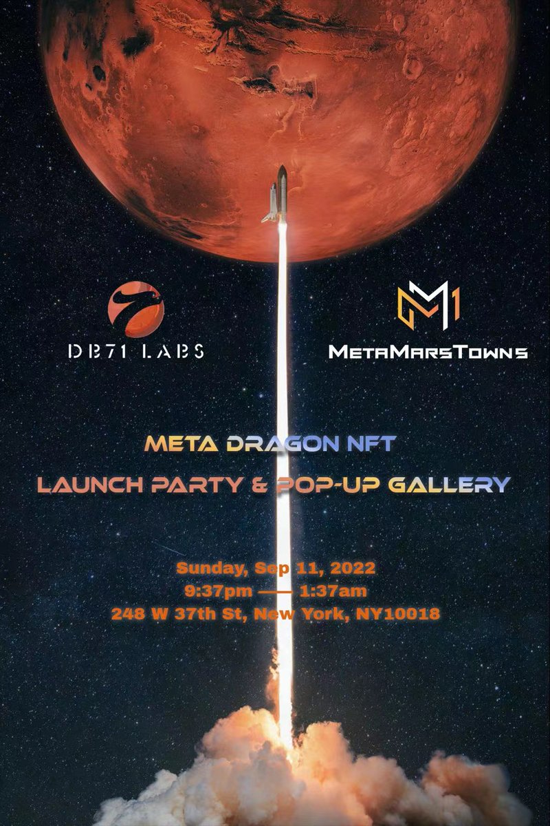 Can't wait for the show!! Thanks for the big support 
<a href="/BitMartExchange/">BitMart</a> <a href="/BitMartNFT/">BitMart NFT</a>
  
And again any interaction to our pinned Tweet will be considered for #NYFW  fashion show ticket and whitelist spot to our collection!

#PopUp #NYC #Dubai #NFTcollections #NFTCommumity