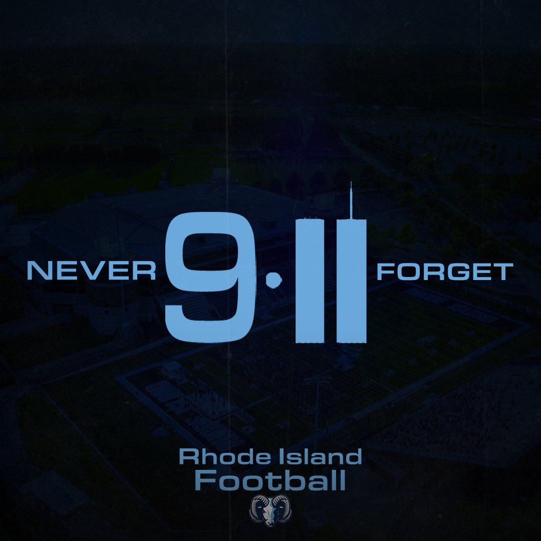 RhodyFootball's tweet photo. Never Forget🇺🇸 https://t.co/aDKR5ZkzSH