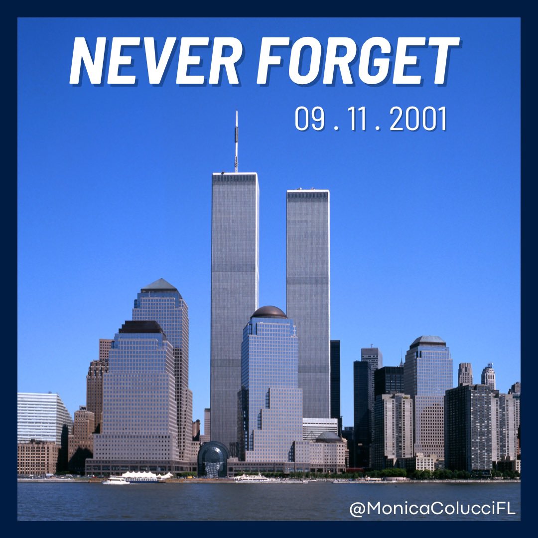 Today let us remember and honor the souls that were lost in the horrific attacks on September 11, 2001. Let us also pay tribute to the heroes that selflessly gave their lives to save others. #NeverForget