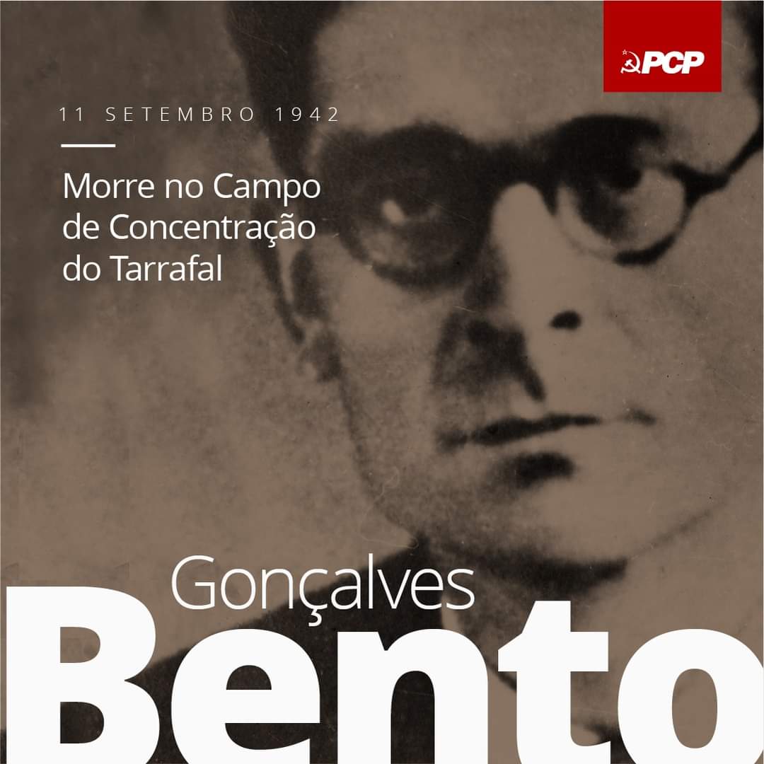 pcp_pt's tweet photo. Passam hoje 80 anos sobre a morte, às mãos do fascismo, de Bento Gonçalves, Secretário-Geral do PCP, no Campo de Concentração do Tarrafal.
+ https://t.co/IcuXCK67C7