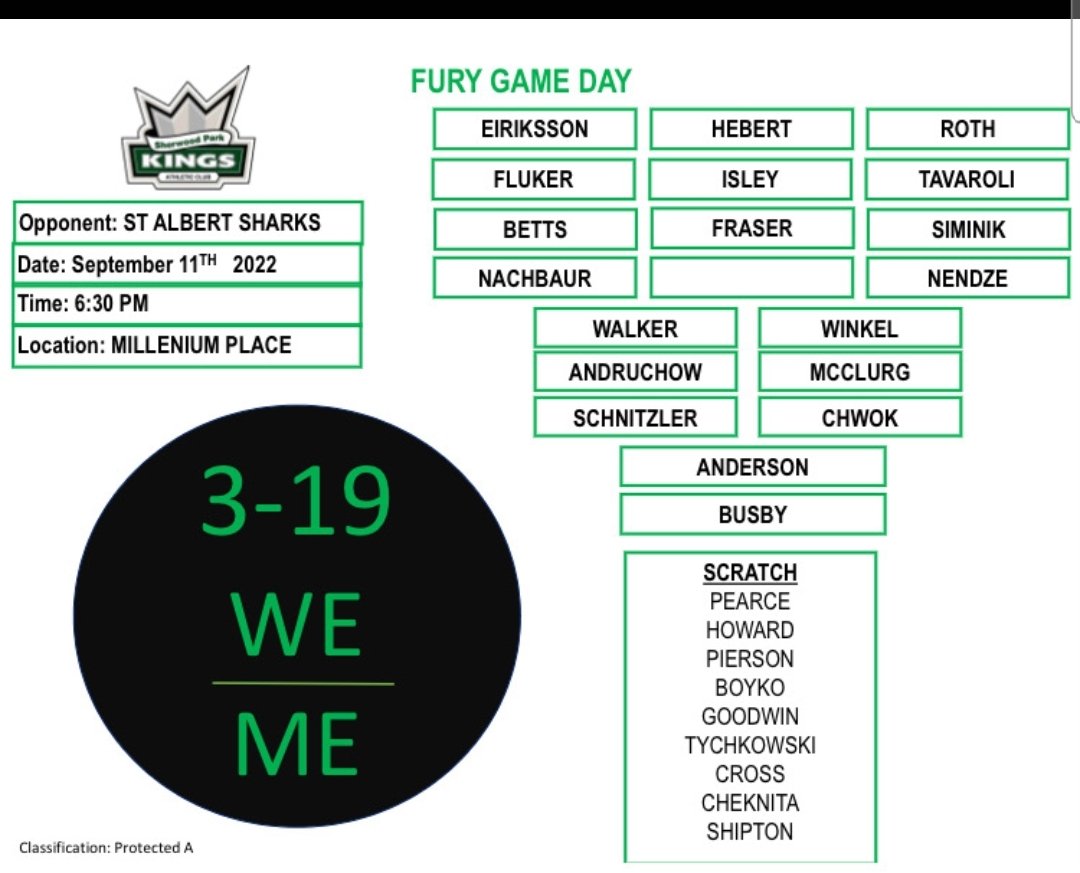SPKACFury's tweet image. It begins! A new day dawns. Preseason Fury hockey!  #BattleOfTheBurbs #Fury319
📆 Today
🆚️ St. Albert Sharks
⏰️ 630pm
📌 Millennium Place
